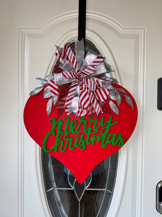 🎄 Merry Christmas Ornament Door Hanger