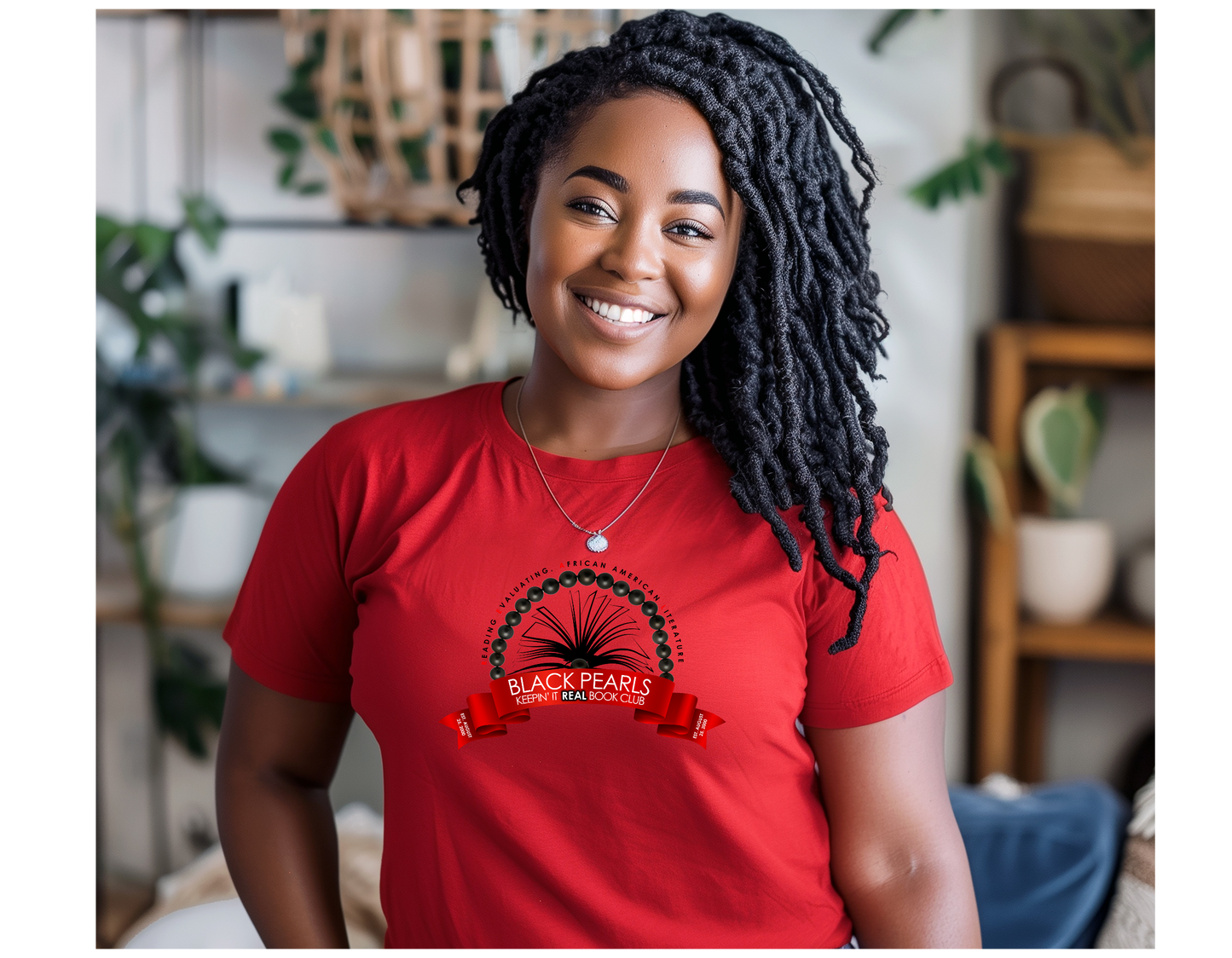 Black Pearls Keepin’ It REAL- RED TEE