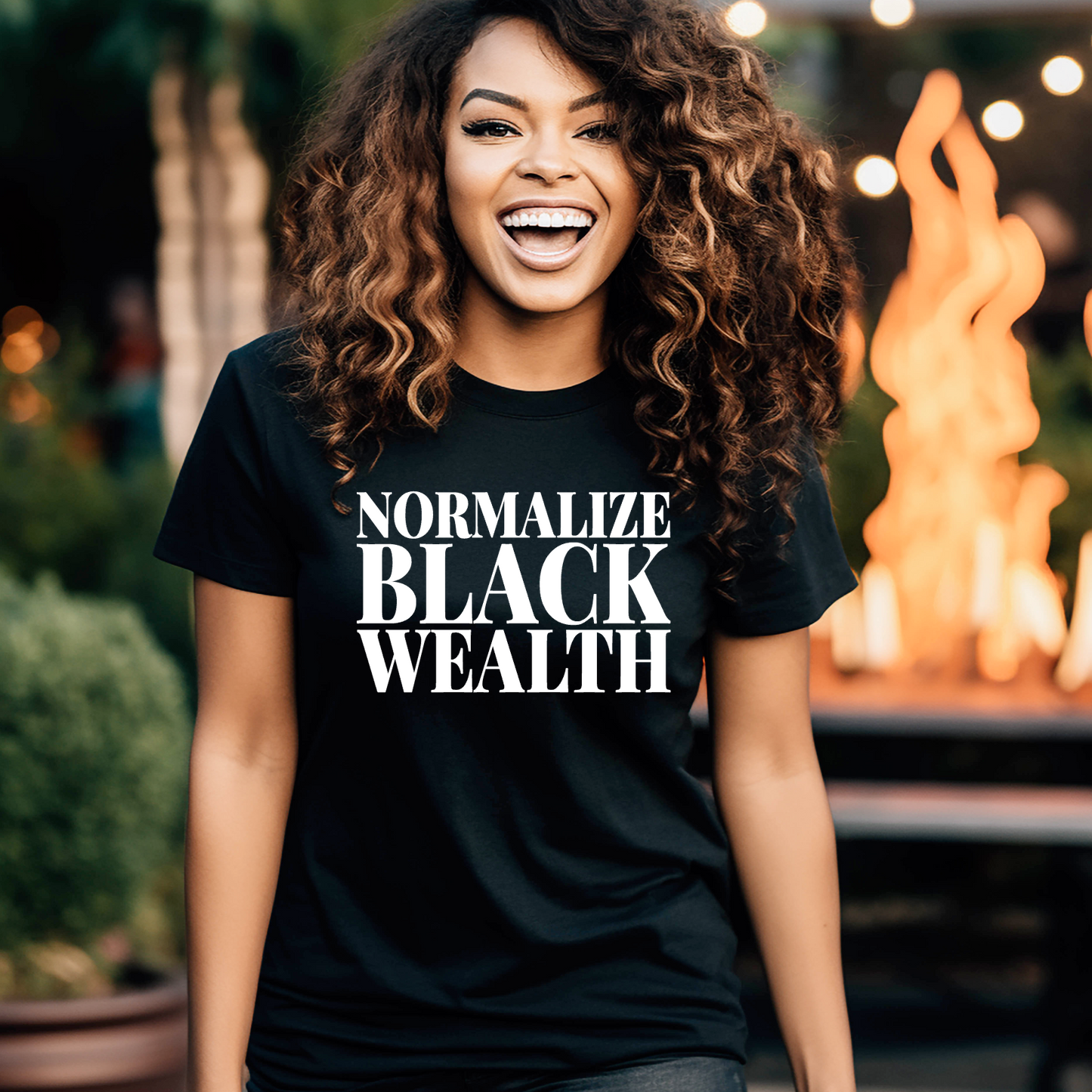Normalize Black Wealth Tee – Bold. Powerful. Necessary.