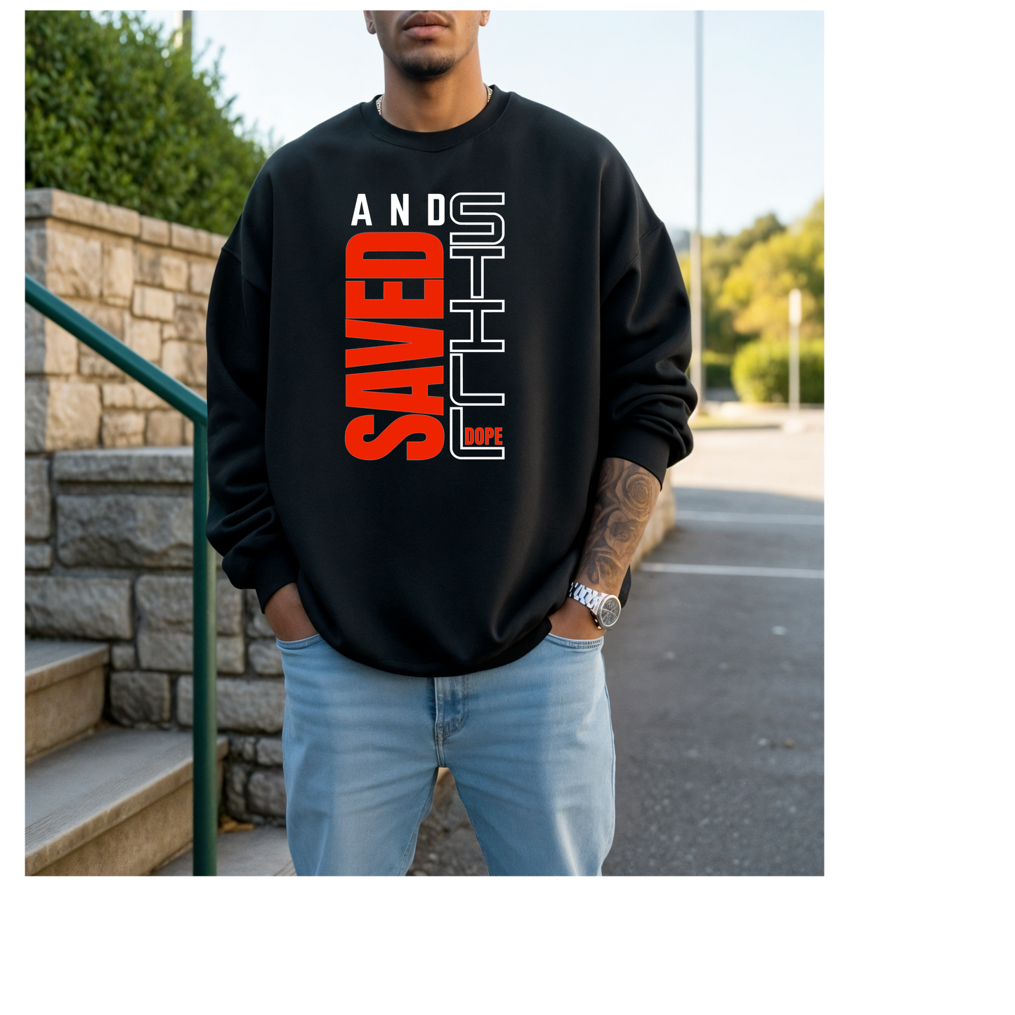 Men’s “Saved and Still Dope” Sweatshirt